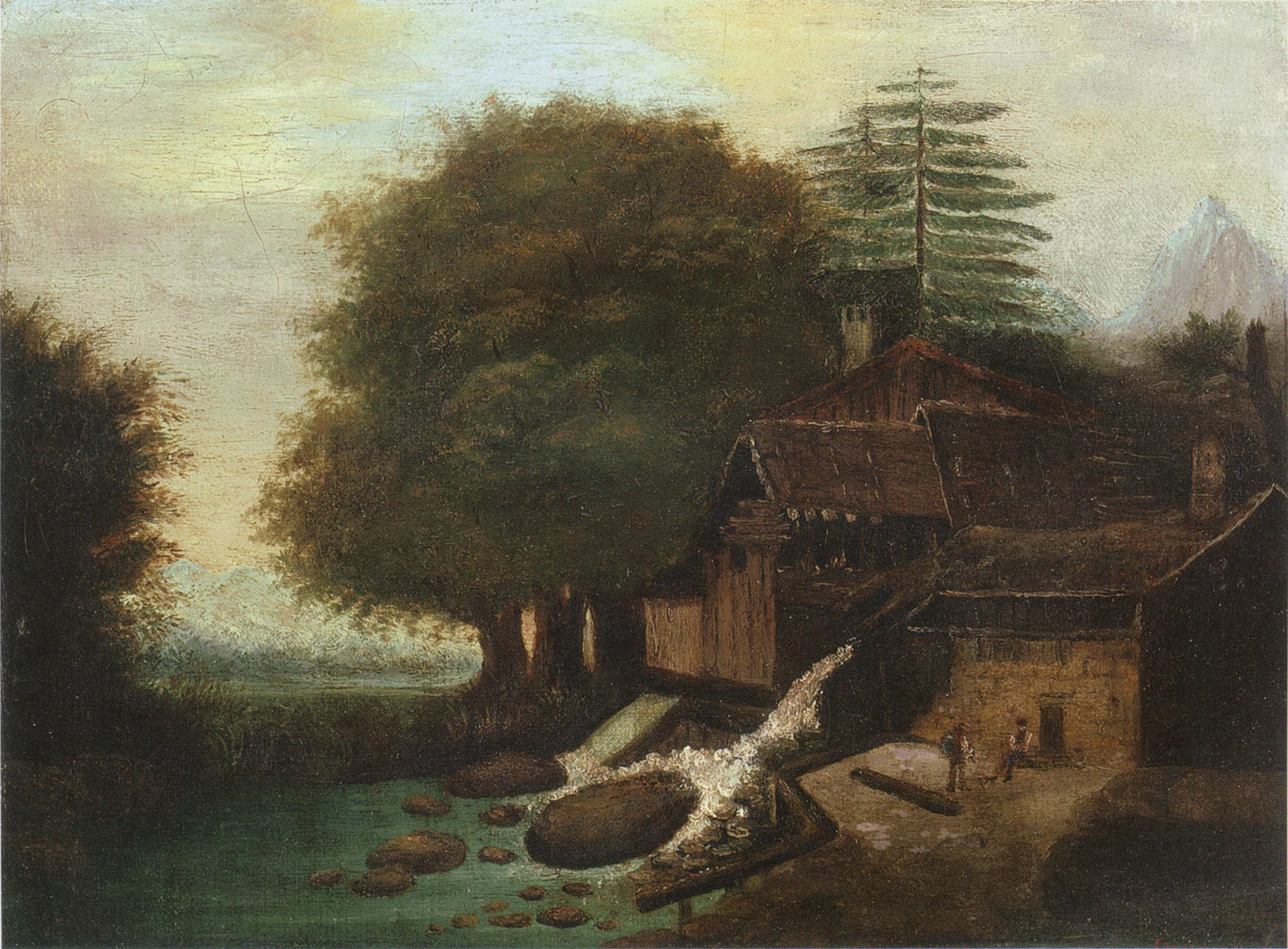 Paesaggio con mulino